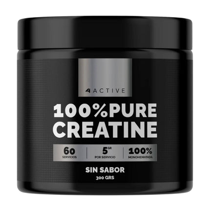Creatina Monohidratada, Sin Sabor, 300grs