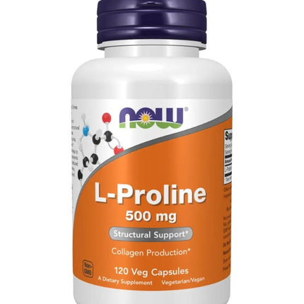 L-Proline, 500 mg, 120 caps
