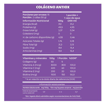 Colágeno Antiox, 150gr