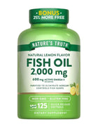 Aceite de Pescado (Fish Oil) Omega 3, 2000 mg, 125 softgel