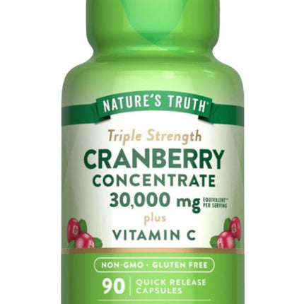Cranberry Concentrado 30000 mg + Vitamina C. 90 caps