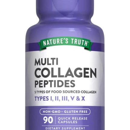 Multi Collagen, Colágeno Tipo I, II, III, V, X, 90 caps