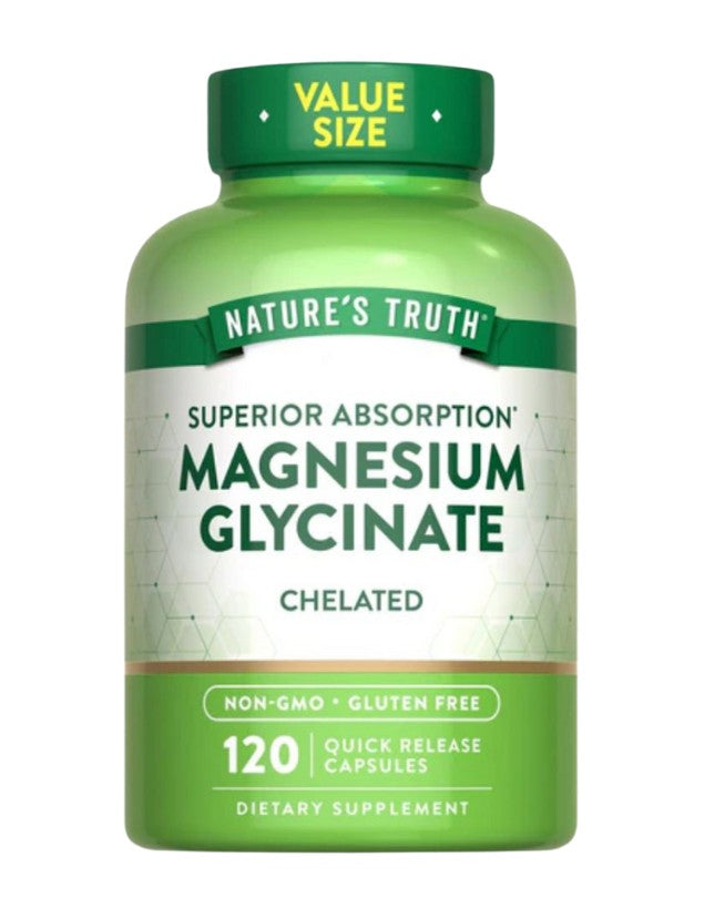 Magnesium Glycinate, Magnesio Glicinato, 120 caps