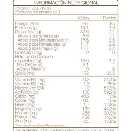 Mantequilla Maní Keto Choc, 420g