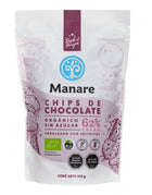 Chips sin azúcar, 62% Cacao Orgánico, 400g