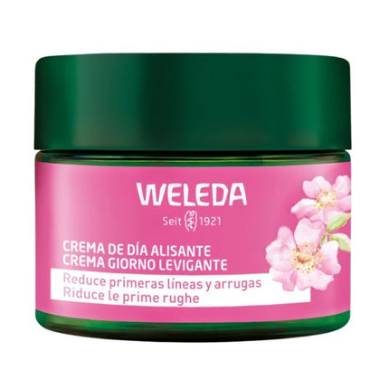 Crema Día Alisante Rosa Mosqueta y Te Blanco, 40 ml.