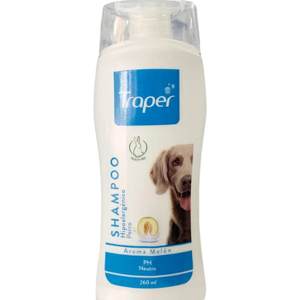 Shampoo Perro, PH Neutro, Hipoalergenico, Aroma Melon, 260 ml
