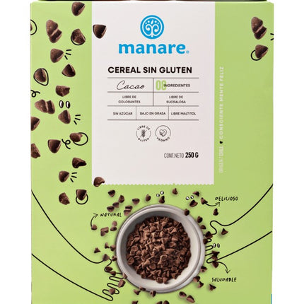 Cereal Sin Gluten de Cacao, 250 g