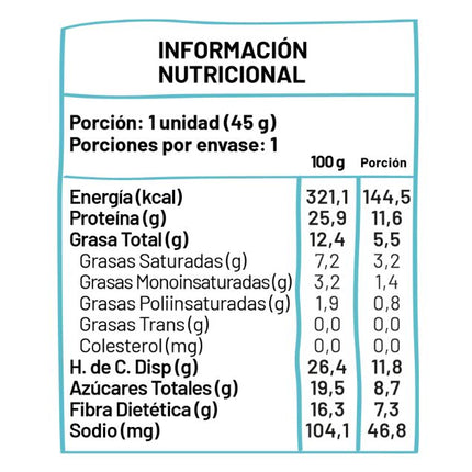 Pack 5 Barras Protein Coco Bar, Sin Azucar,  225gr