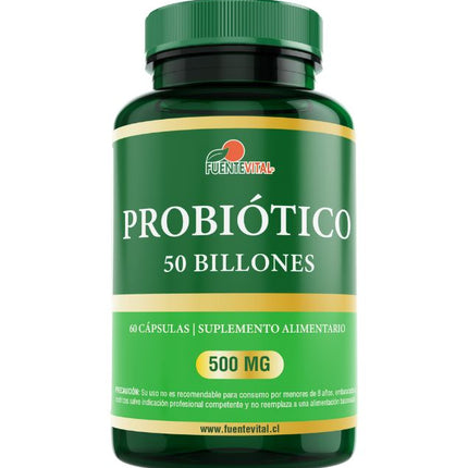 Probiótico 50 Billones, 500mg, 60 caps