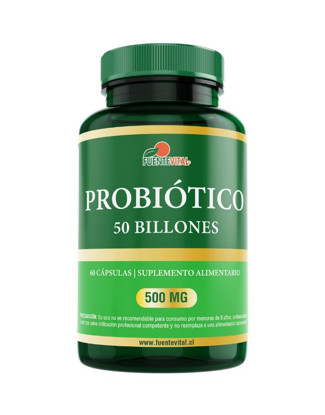 Probiótico 50 Billones, 500mg, 60 caps