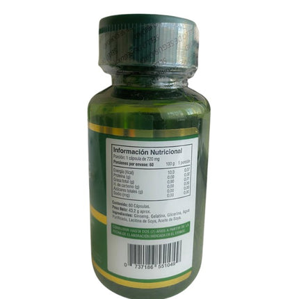 Ginseng Rojo Coreano, 720 mg, 60 softgel