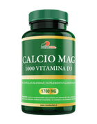 Calcio Mag 1000 Vitamina D3, 1700mg, Calcio, Magnesio, Zinc, Vit D3, 30 softgel