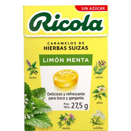 Pack 20 Caramelos Limon Menta, Sin Azúcar, 27,5 g.