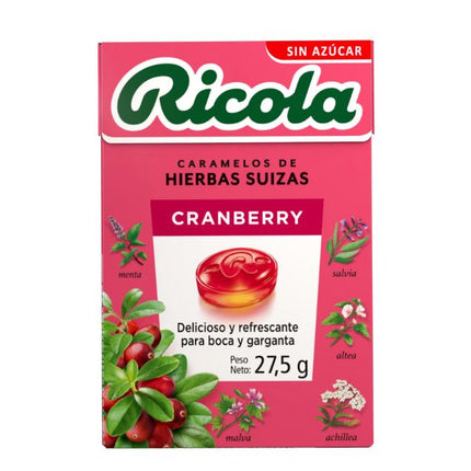 Pack 20 Caramelos Cranberry, Sin Azúcar, 27,5 g.