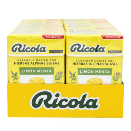 Pack 20 Caramelos Limon Menta, Sin Azúcar, 45 g.