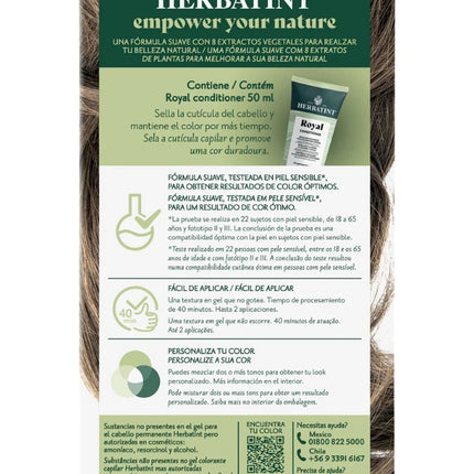 Tintura Permanente Natural, Rubio Oscuro Natural, 6N. 170 ml