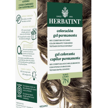 Tintura Permanente Natural, Rubio Natural, 7N, 170 ml