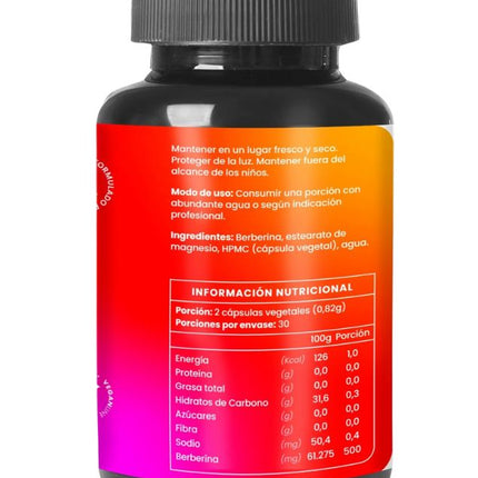 Berberina, 500 mg, 60 caps.