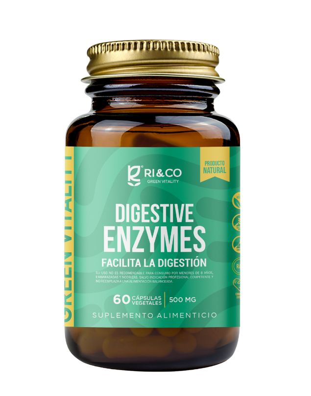Enzimas Digestivas, 500mg, 60 caps