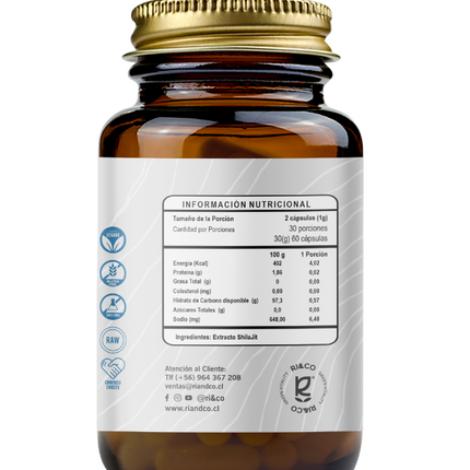 Shilajit, 500mg, 60 caps