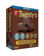 Pack 4 Barras Twenty’s, Sabor Brownie de Chocolate, 60 g