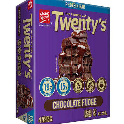 Pack 4 Barras Twenty´s Chocolate Fudge, 60 g