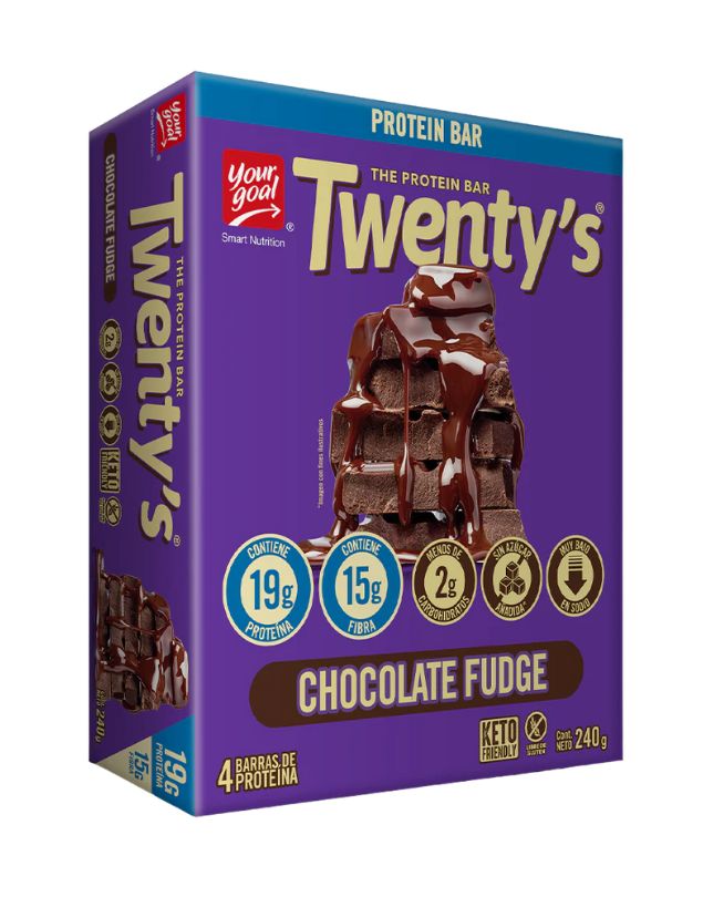 Pack 4 Barras Twenty´s Chocolate Fudge, 60 g