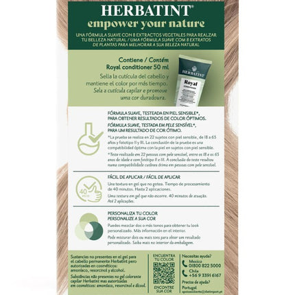 Tintura Permanente Natural, Rubio Claro 8N, 170 ml