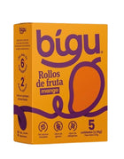 Pack 5 unidades Rollos de Fruta Mango, 125 g.