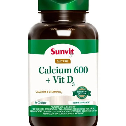 Calcio 600 + Vit D3, 30 tabs