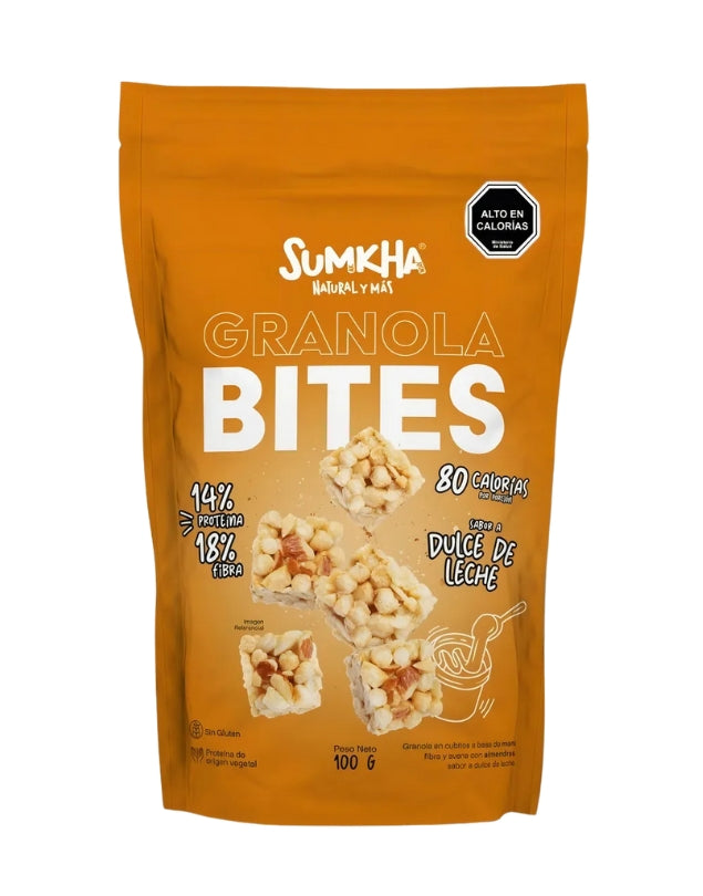 Granola Bites Sabor Dulce De Leche, 100 g. VENCE: 19-12-2025