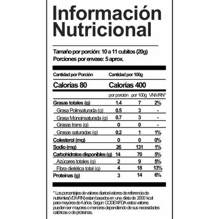 Granola Bites Sabor Dulce De Leche, 100 g.