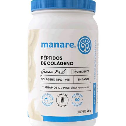 Peptidos De Colageno, Colageno I Y III, Sin Sabor, 600g