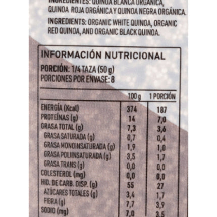 Quinoa Tricolor Organica, 400g