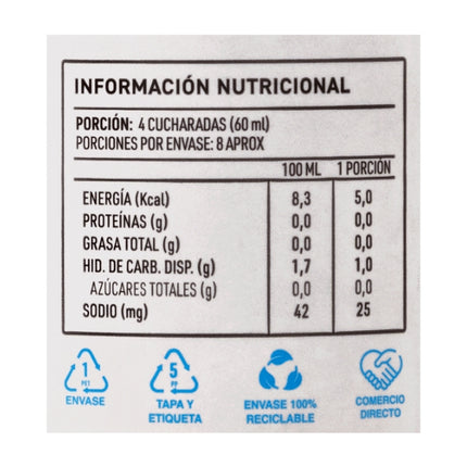 Aloe Vera Gel Natural, 473 ml.