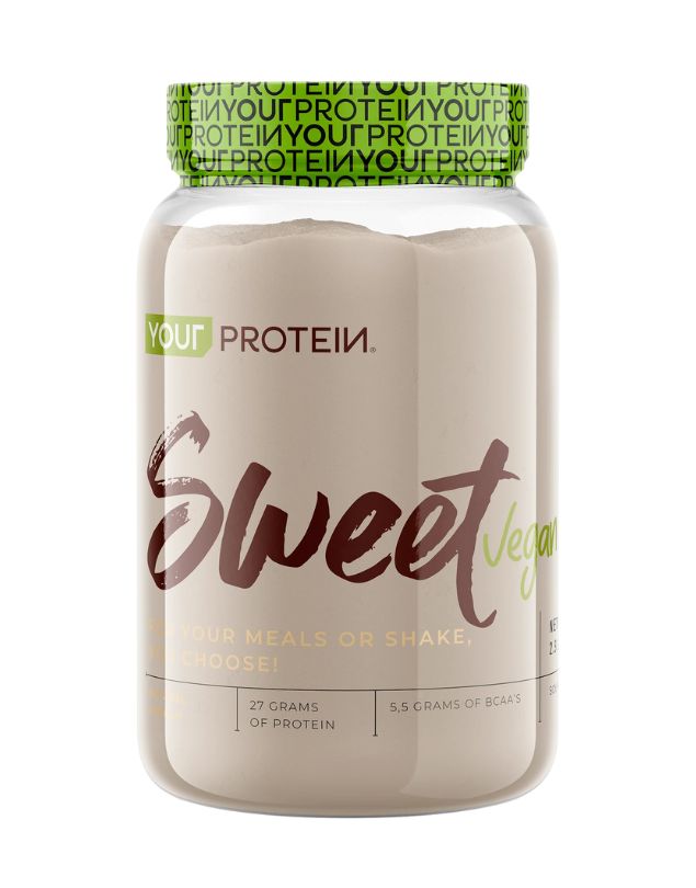 Proteina en Polvo, Vainilla Vegana 1.32 kg, 2.9 lb