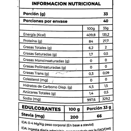Proteina en Polvo, Vainilla Vegana 1.32 kg, 2.9 lb