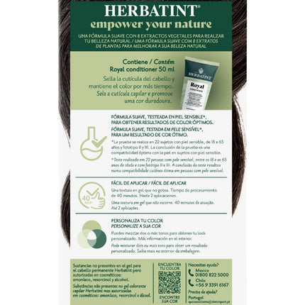 Tintura Permanente Natural, Castaño Oscuro, 3N. 170 ml