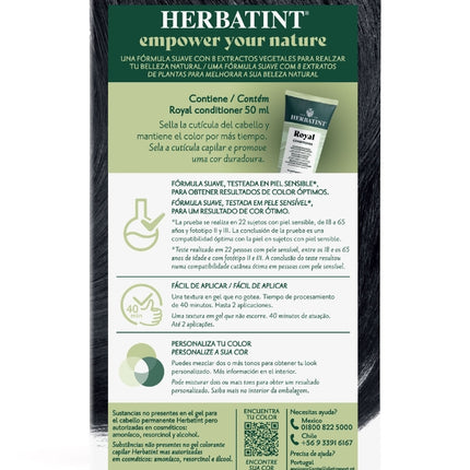 Tintura Permanente Natural, Negro, 1N. 170 ml