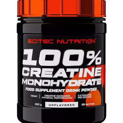 Monohidrato de Creatina, Sin Sabor, Vegana, 300g