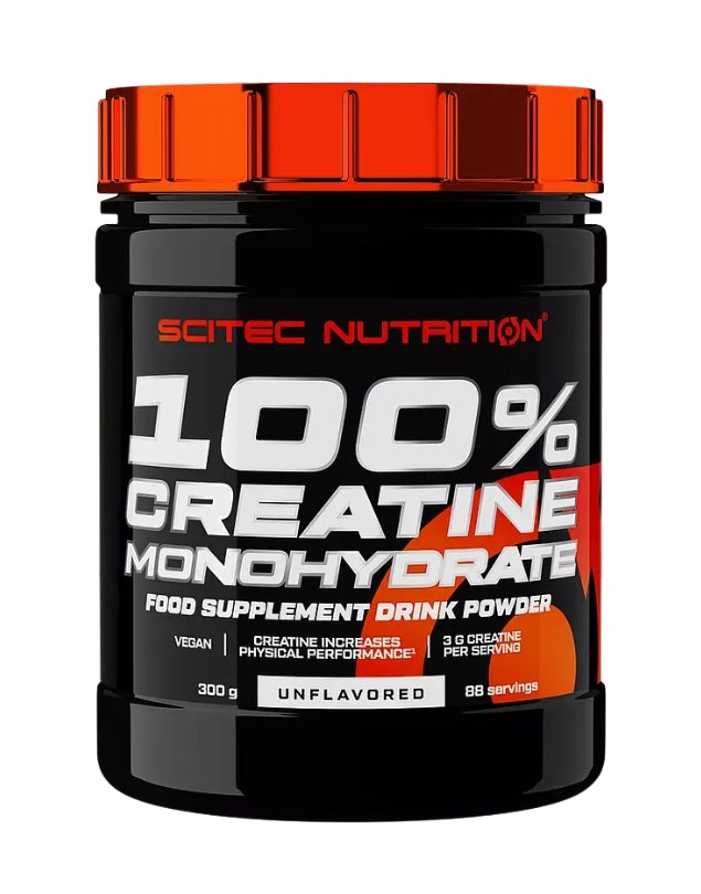 Monohidrato de Creatina, Sin Sabor, Vegana, 300g