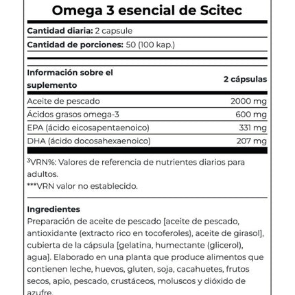 Omega 3, 100 softgel.