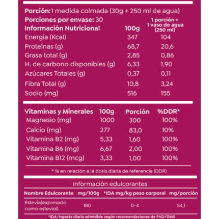 Proteína Vegetal, Lean Active, Sabor Chocolate Berries, 900gr