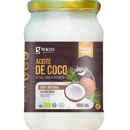 Aceite de Coco Orgánico, 1000 ml