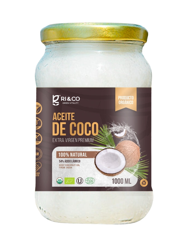 Aceite de Coco Orgánico, 1000 ml