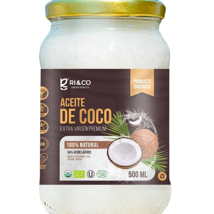 Aceite de Coco Orgánico, 500 ml