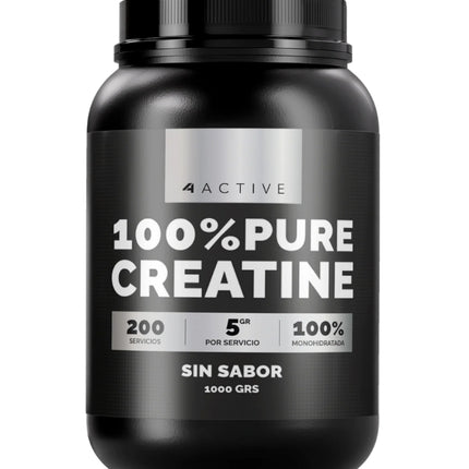 Creatina Monohidratada, Sin Sabor, 1000grs