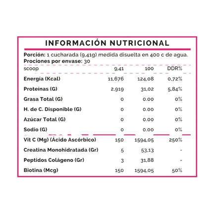 Creatina + Beauty Women, Blue Berry Vibes, 282grs