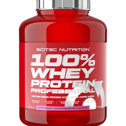 100% Whey Protein Professional, Frutilla Chocolate Blanco 2.350g